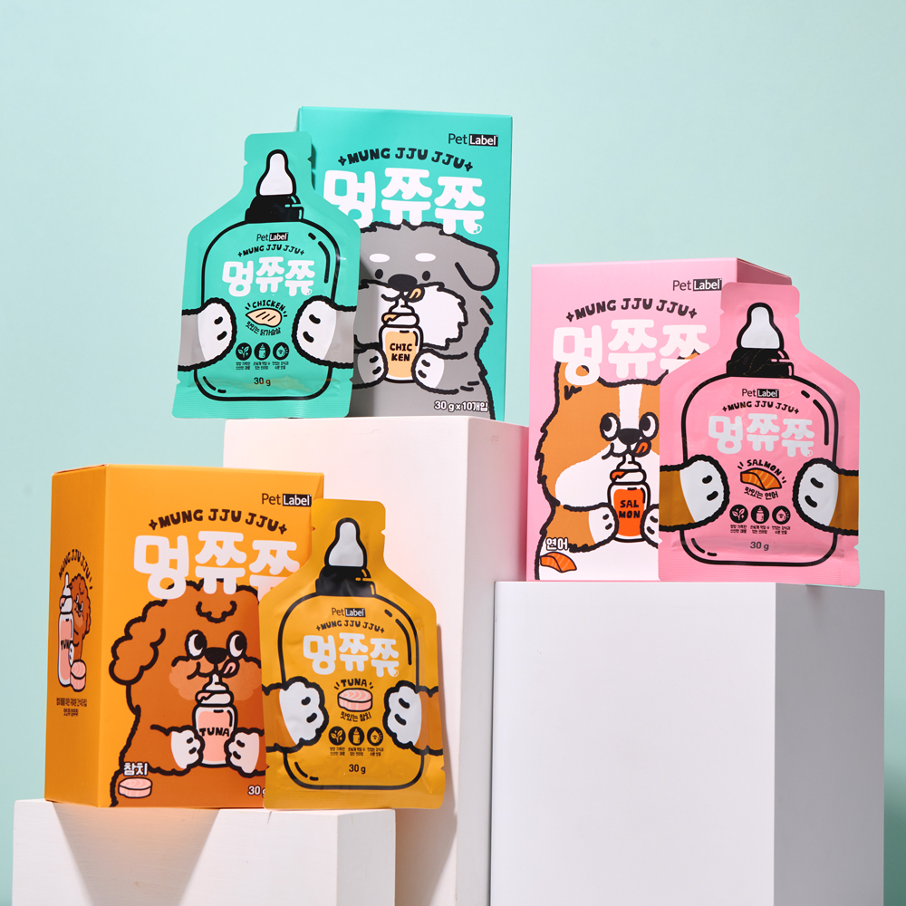 펫라벨 멍쮸쮸 30gx10ea (닭가슴살 / 연어 / 참치)