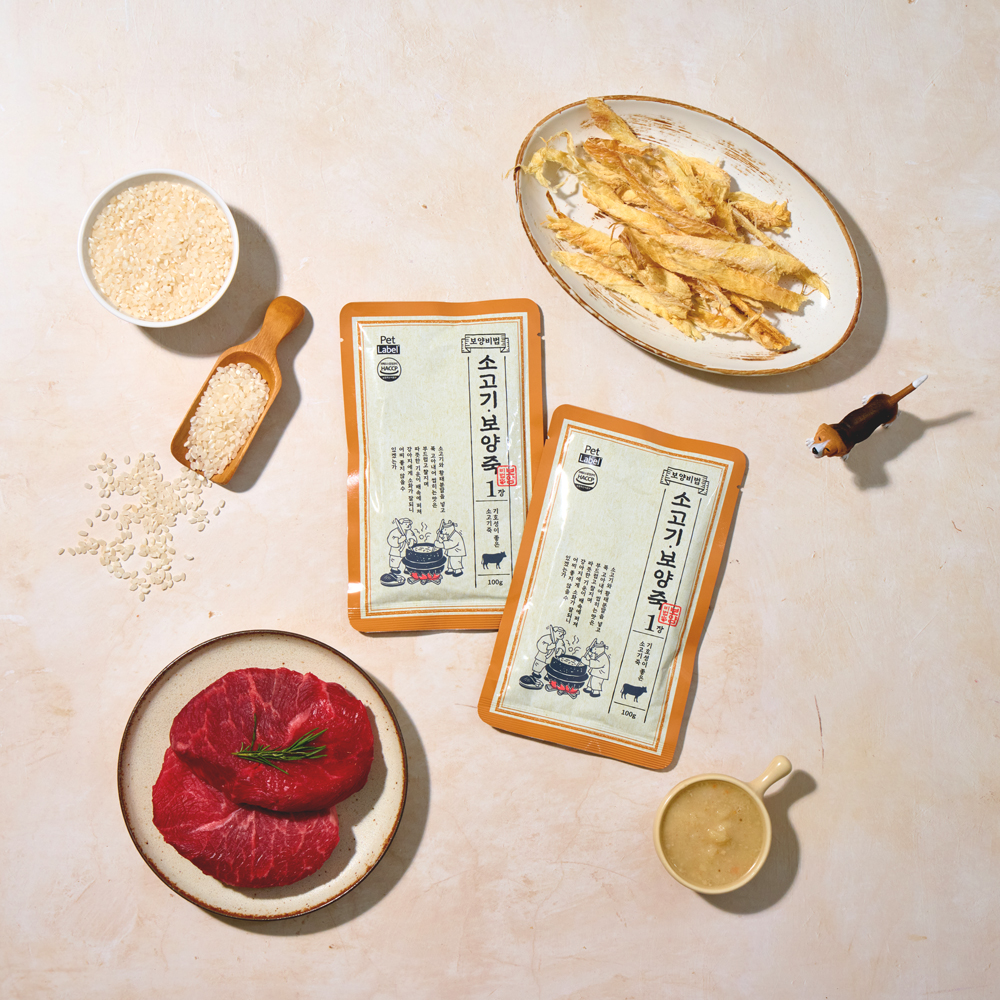 펫라벨 보양비법 100g x 10ea (소고기 / 삼계 / 전복)