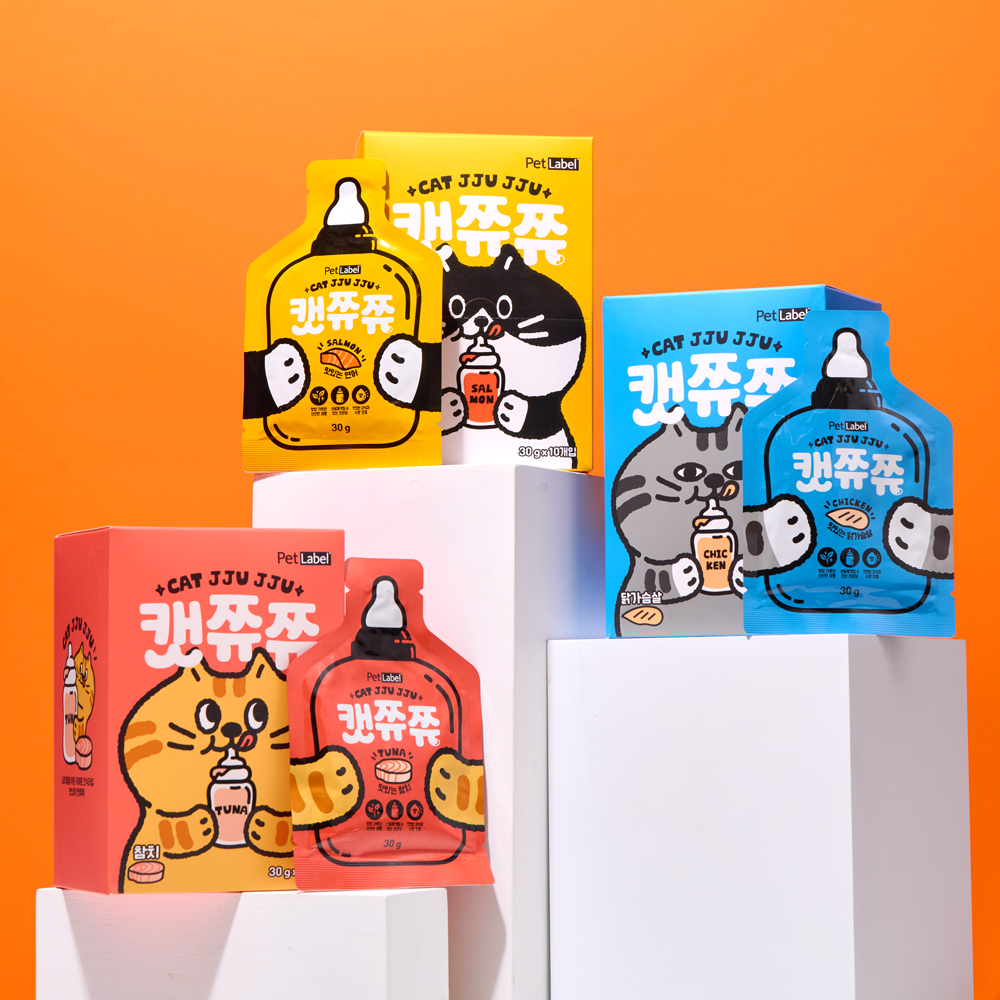 펫라벨 캣쮸쮸 30gx10ea (닭가슴살 / 연어 / 참치)