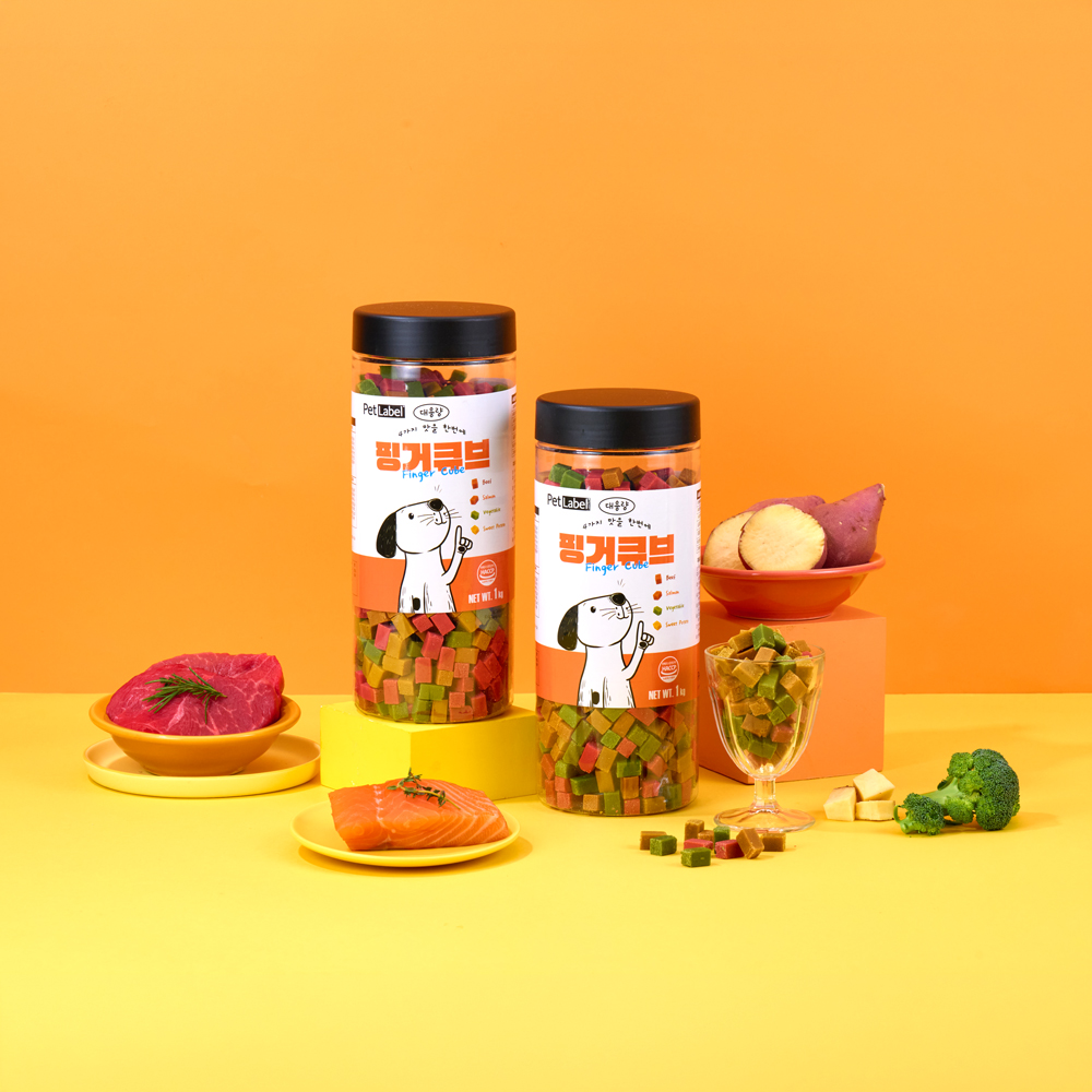 펫라벨 핑거큐브 1kg