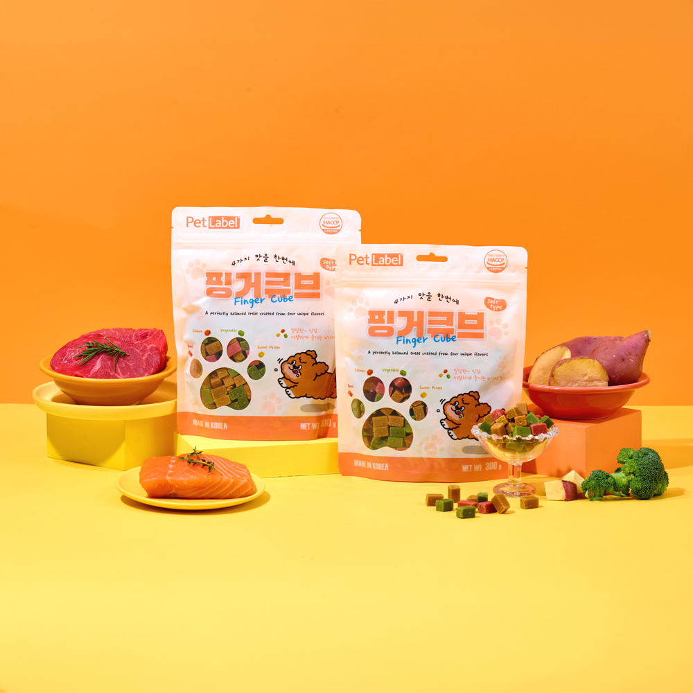 펫라벨 핑거큐브 300g 5팩