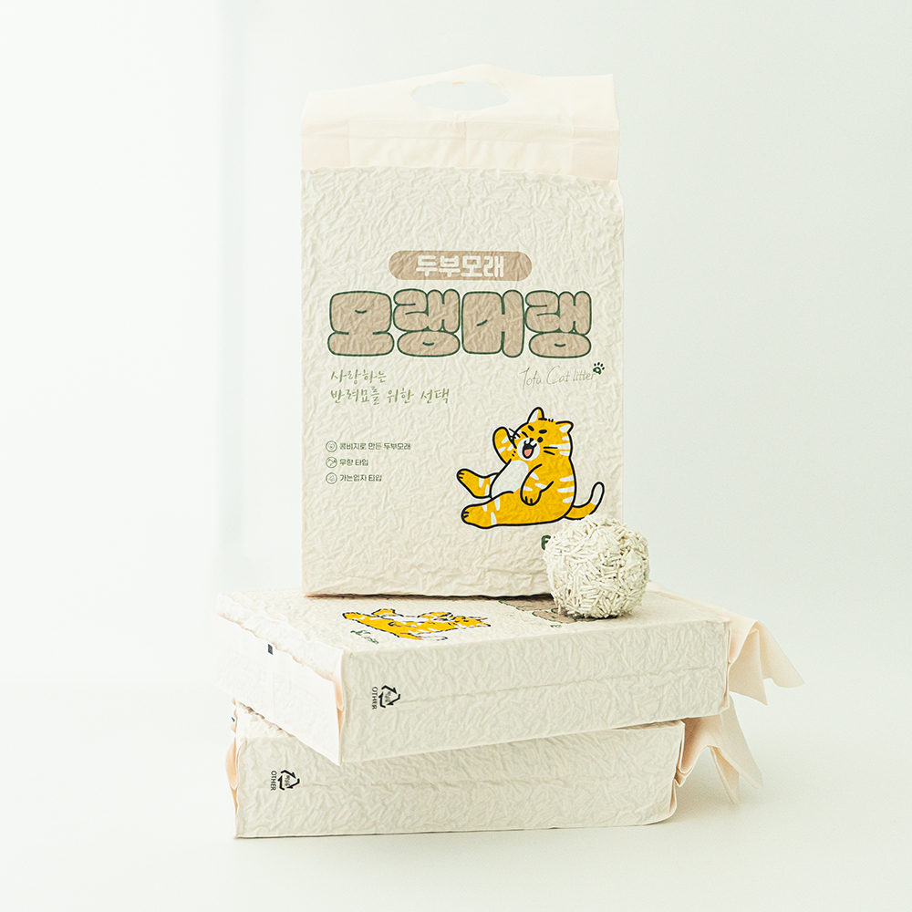 펫라벨 모랭머랭 두부 모래 15kg (2.5kg x 6ea)